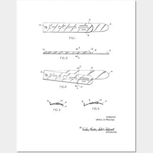 Eraser Shield Vintage Patent Hand Drawing Posters and Art